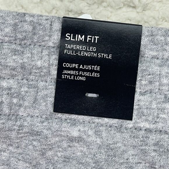 Women’s adidas Slim 3 Stripes Fleece Cuffed Pants IL3282 Medium Grey Heather Med - Picture 6 of 8